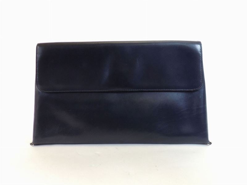 Borsa a Mano in Pelle Blu, Gherardini