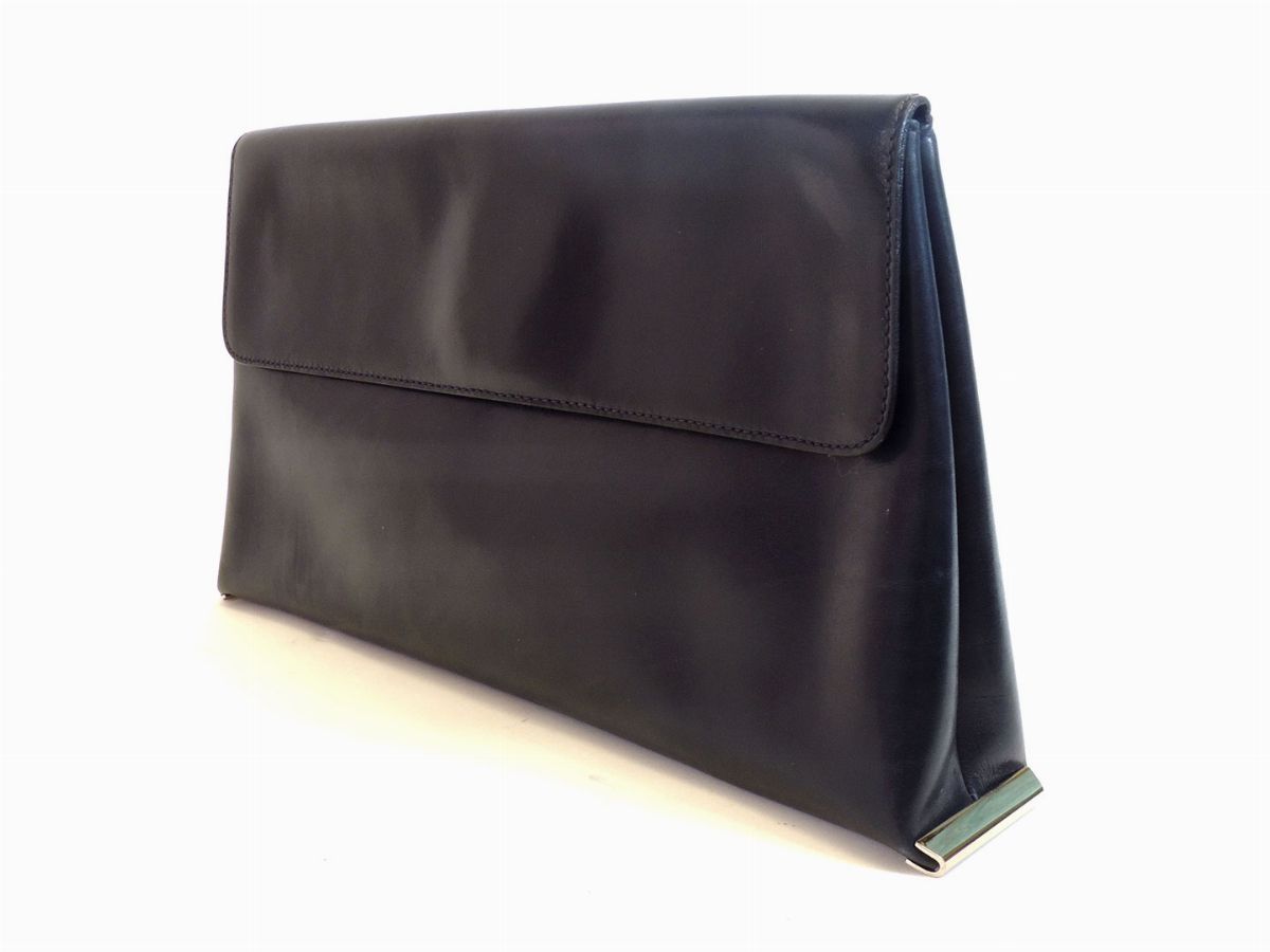 Borsa a Mano in Pelle Blu, Gherardini