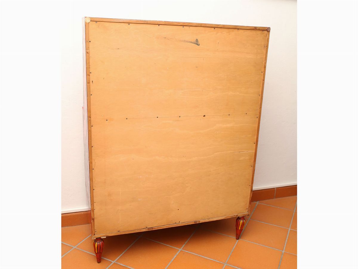 Ribalta Laccata in Legno Rosso