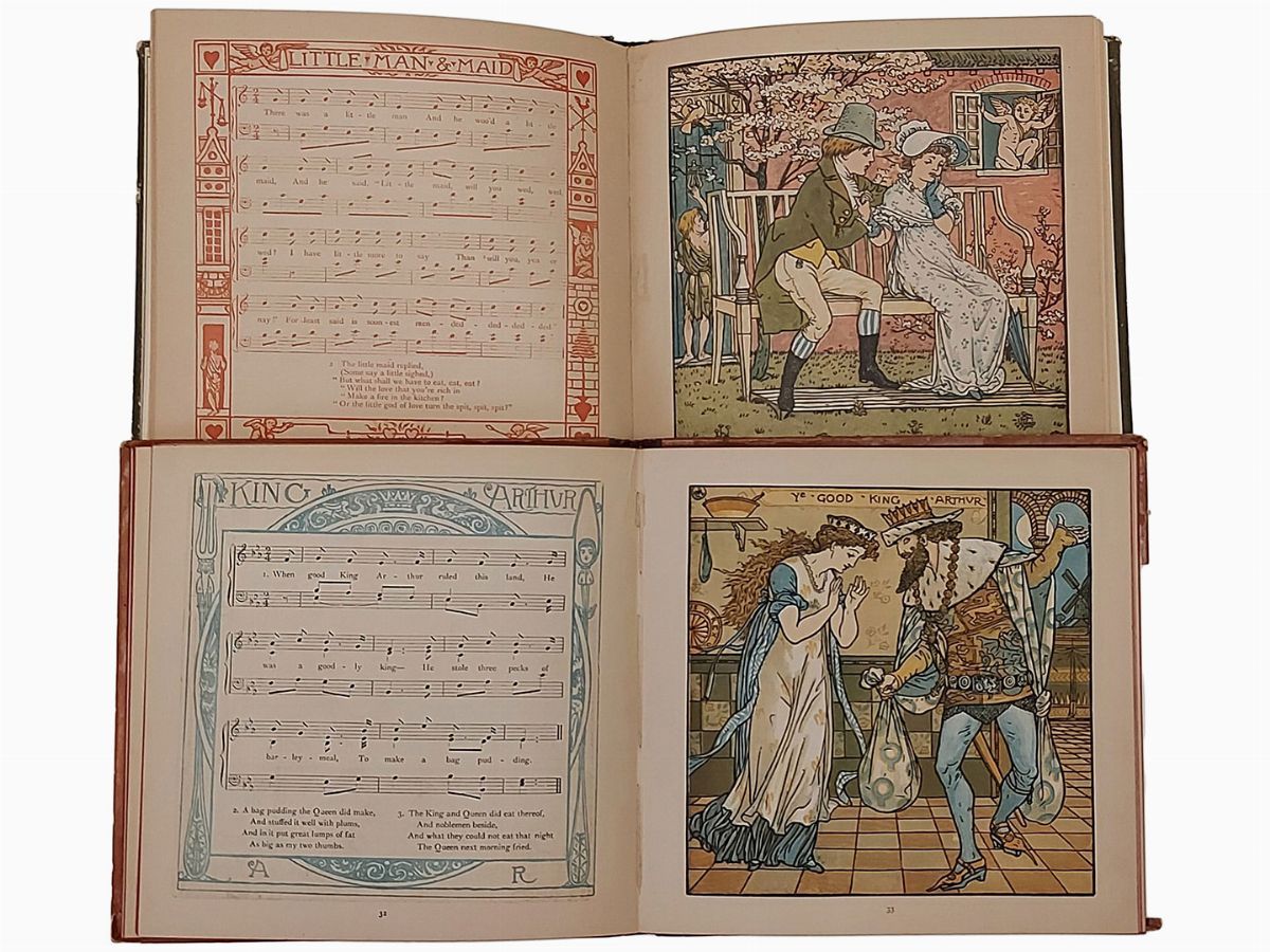 Lotto di Due Libri D'epoca di Musica per Bambini