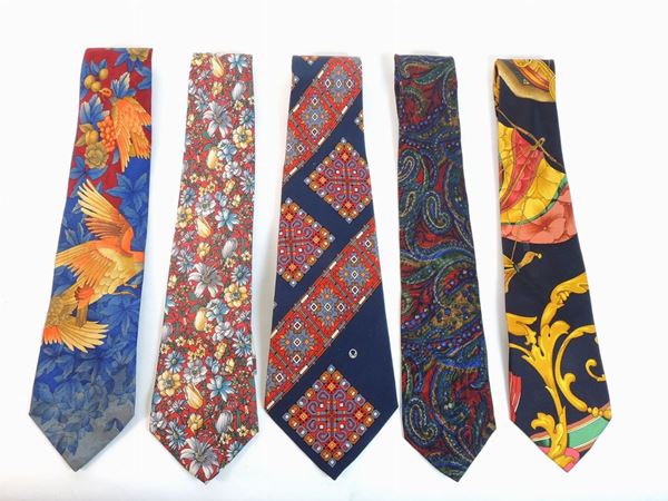 Lotto di cravatte in seta e lana