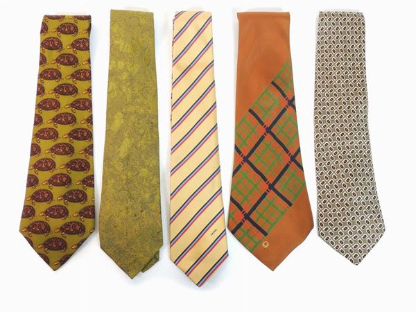 Silk ties lot and a bow tie