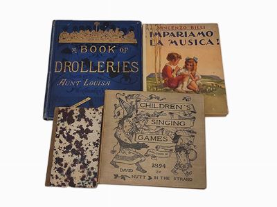 Lotto di Libri D'epoca di Musica per Bambini