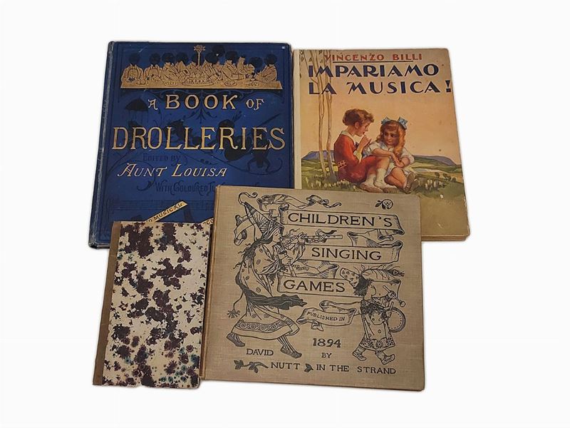 Lotto di Libri D'epoca di Musica per Bambini
