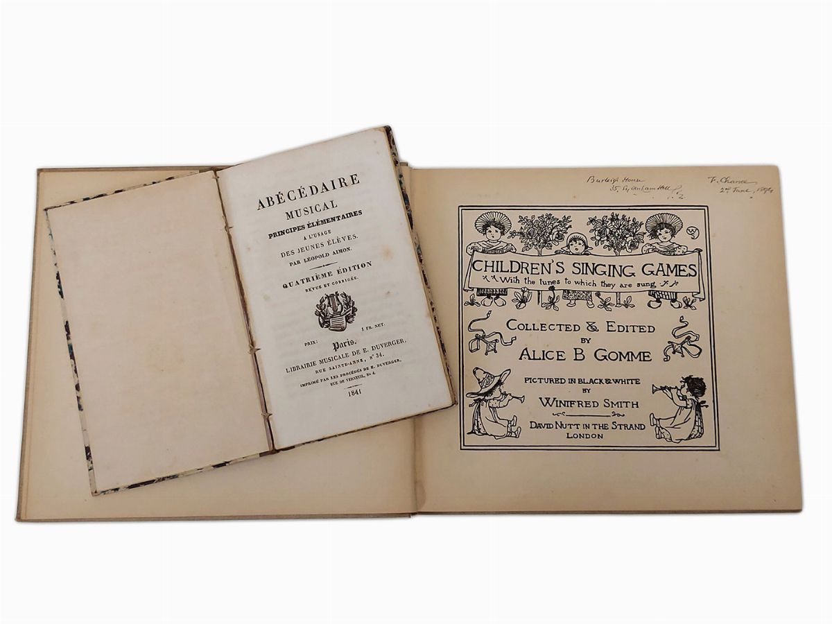 Lotto di Libri D'epoca di Musica per Bambini