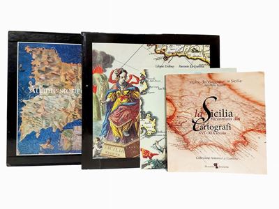 Lotto di Libri sulla Cartografia Siciliana