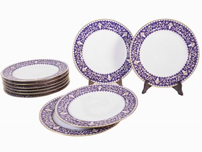 Serie di Piatti in Porcellana, Limoges