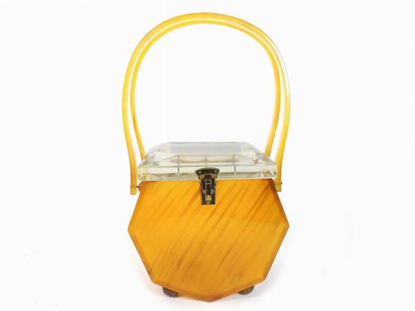 Lucite box handbag, Lewsid Jewel by Llewellyn Inc.
