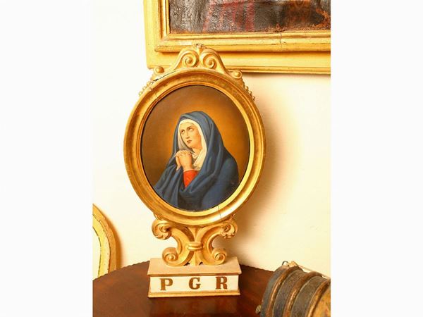 Manner of Guido Reni, Our Lady of Sorrows  (19th century)  - Auction Furniture and Paintings from the Ancient Fattoria Franceschini, partly from Villa I Pitti - Maison Bibelot - Casa d'Aste Firenze - Milano