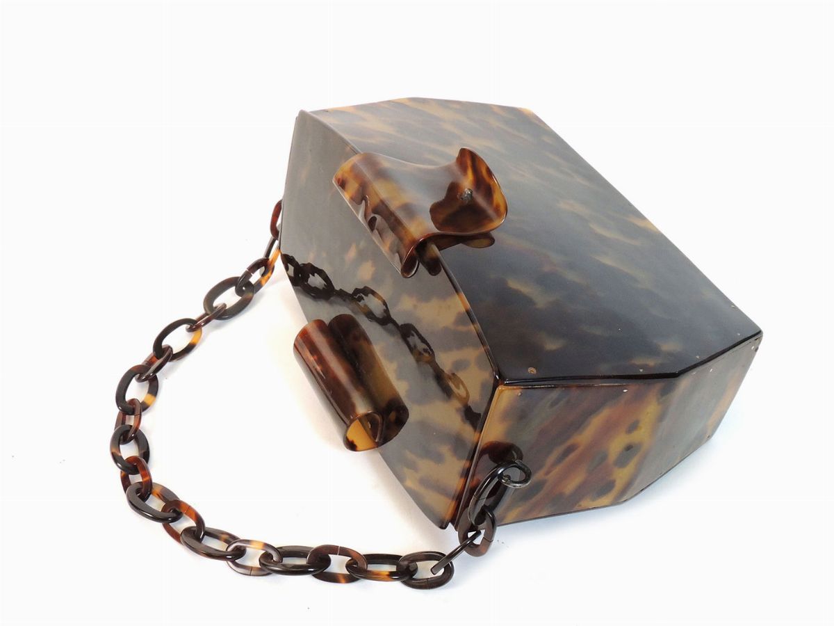 Borsa a Mano in Lucite Marrone