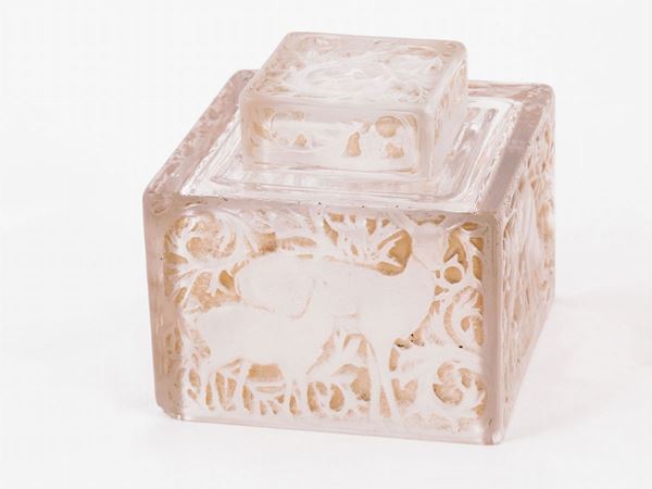 A crystal inkwell  (inizio del XX secolo)  - Auction Furniture and Paintings from a villa in Fiesole (FI) - Maison Bibelot - Casa d'Aste Firenze - Milano