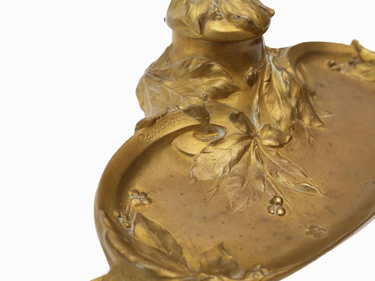 Calamaio in Bronzo Dorato Cassonet
