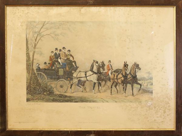 Richard Woodman - Scena di caccia e Paesaggi con personaggi e cavalli, dai dipinti di James Baranger