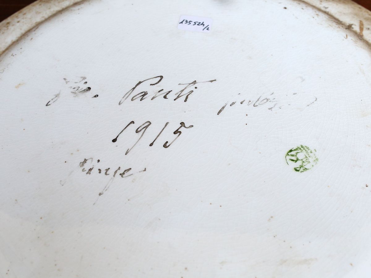 Coppia di Piatti Commemorativi Dell'annessione Trento e Trieste