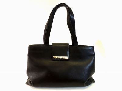 Borsa a Spalla in Pelle Nera, Bulgari