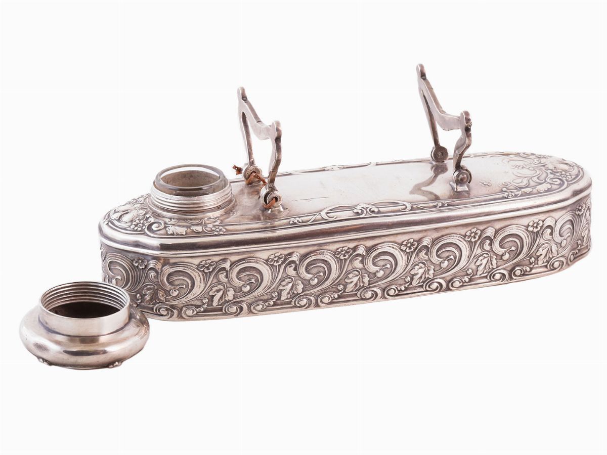 Calamaio da Viaggio in Argento Sterling