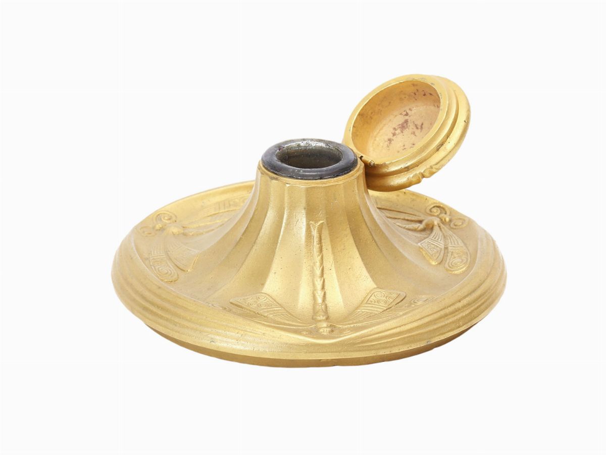 Calamaio in Bronzo Dorato