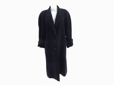 Cappotto in Puro Cashmere Blu, Hermès