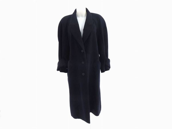 Blue cashmere coat, Hermès
