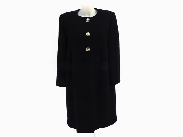 Black wool coat, Mila Schön