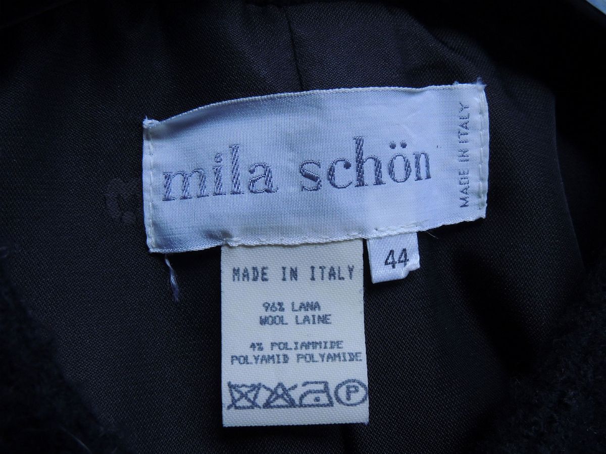 Cappotto in Lana Nera, Mila Schön
