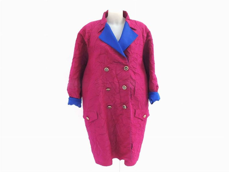 Cappotto in Seta Fucsia, Gianni Versace
