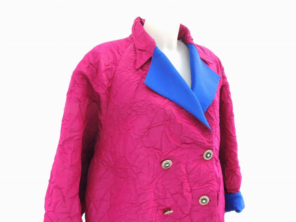Cappotto in Seta Fucsia, Gianni Versace