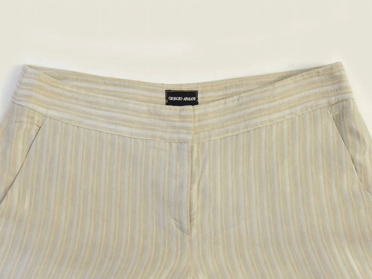 Completo in Lino Gessato, Giorgio Armani