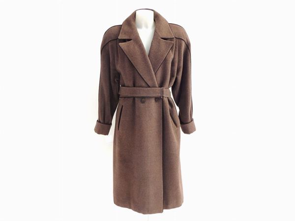 Brown wool coat, Beltrami