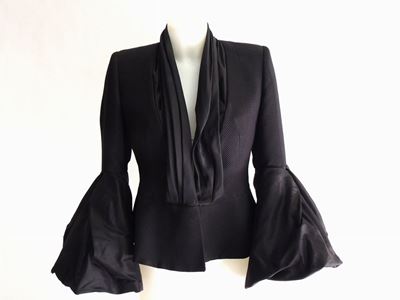 Giacca in Seta e Lana Nera, Giorgio Armani