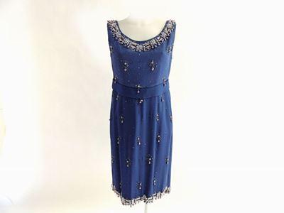 Abitino Sartoriale in in Seta Blu