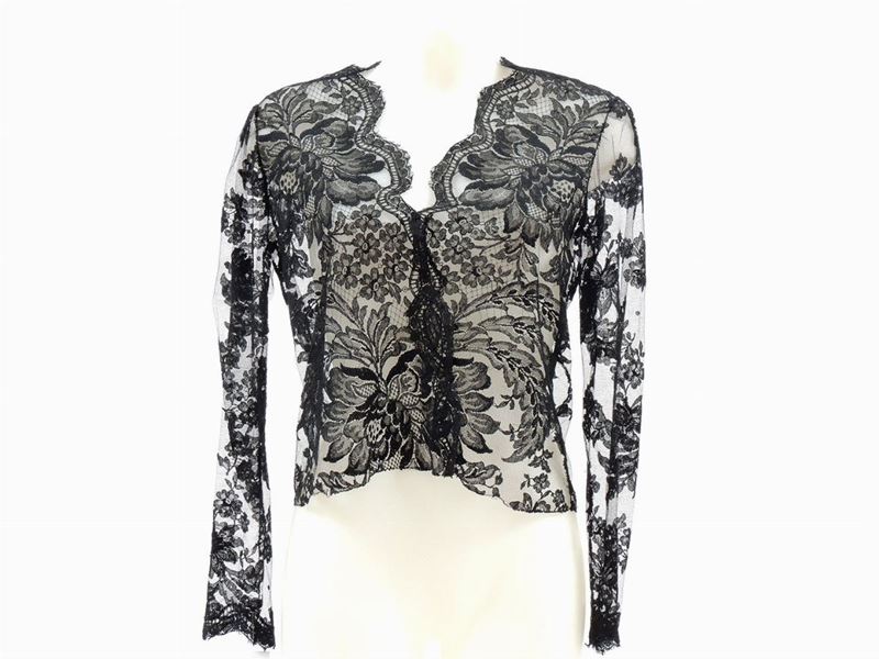 Camicia in Pizzo Nero