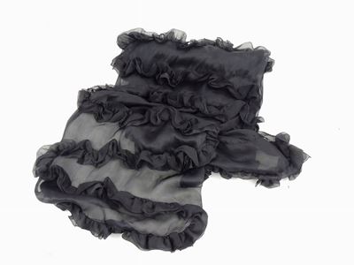 Stola in Organza Nera