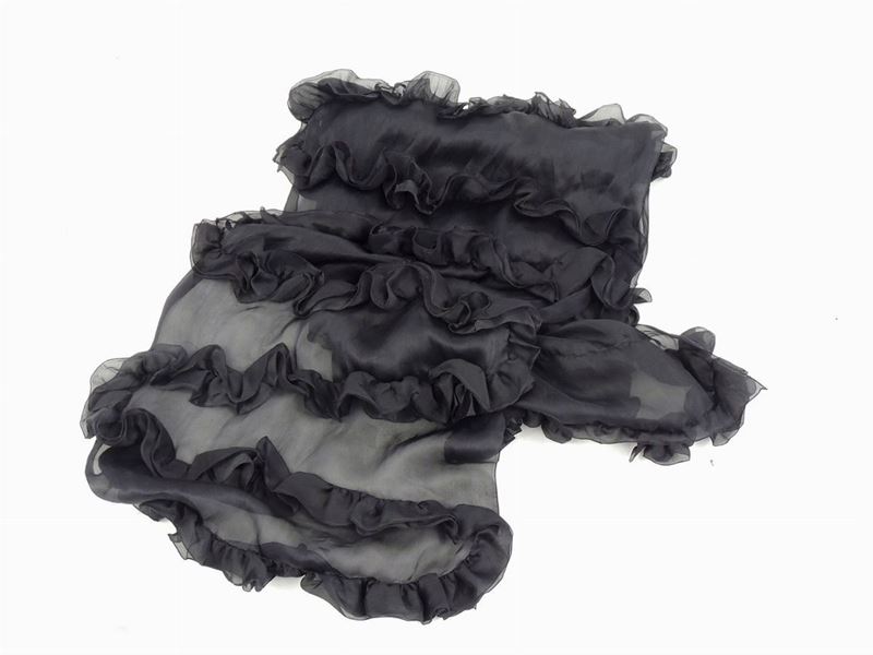Stola in Organza Nera