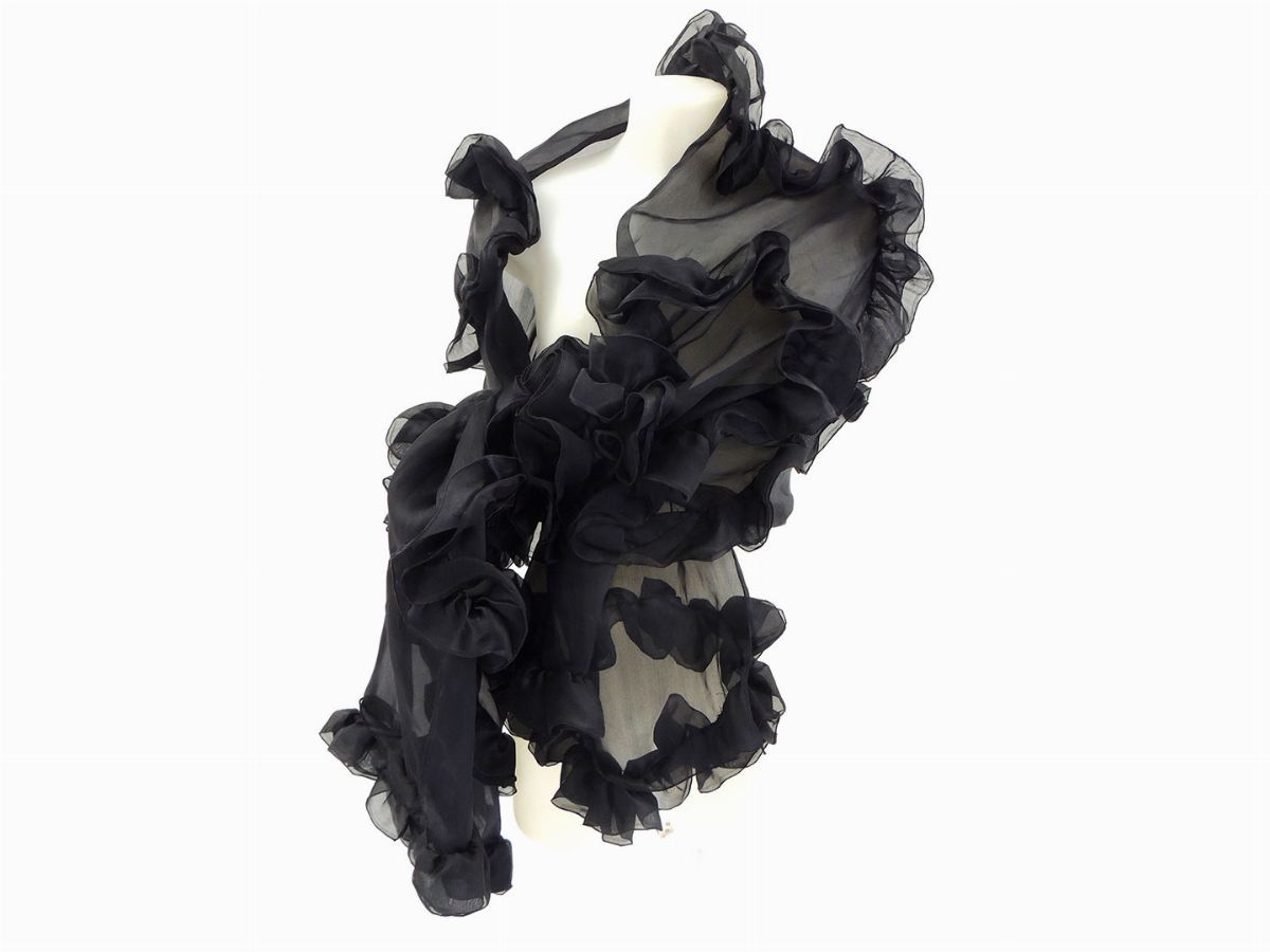 Stola in Organza Nera