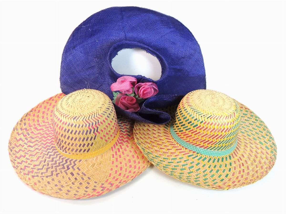 Lotto di Cappelli in Paglia