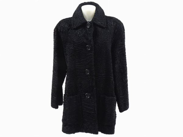 Black astrakhan jacket, De Carlis