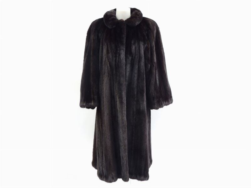 Cappotto in Visone Bruno
