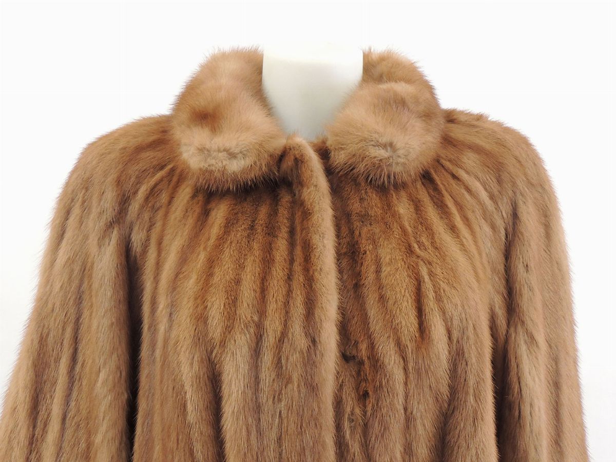 Cappotto in Visone Color Miele