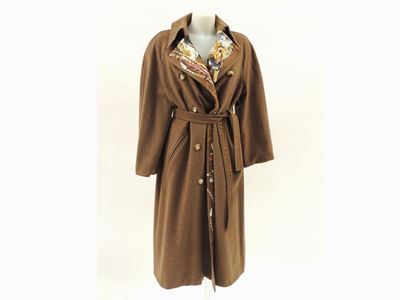Cappotto in Lana e Cashmere Marrone, Hermès
