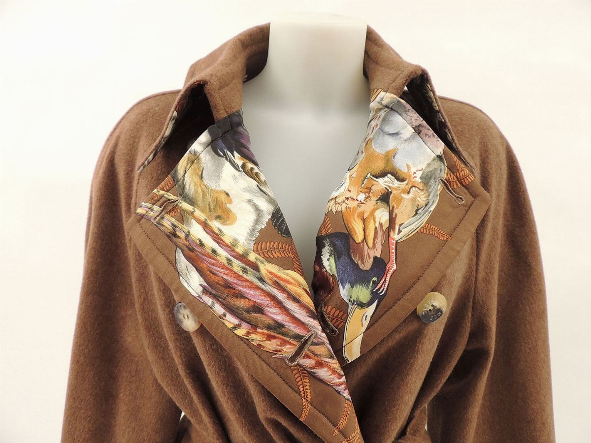 Cappotto in Lana e Cashmere Marrone, Hermès