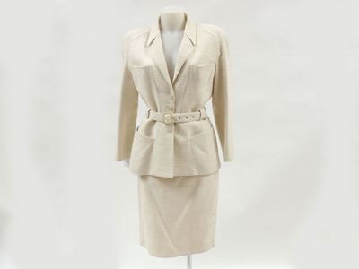 Completo in Seta Avorio, Mugler