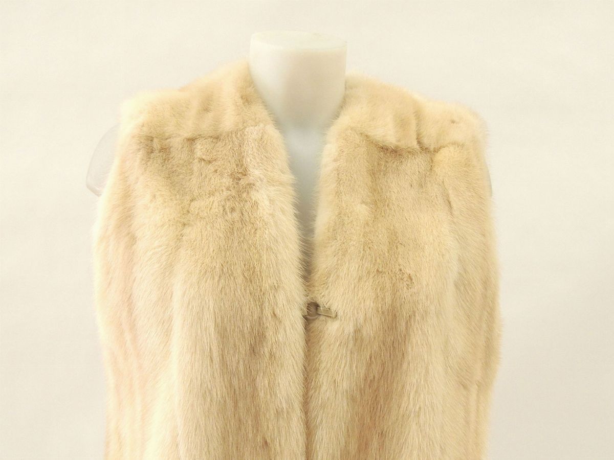 Gilet Double Face in Visone Avorio