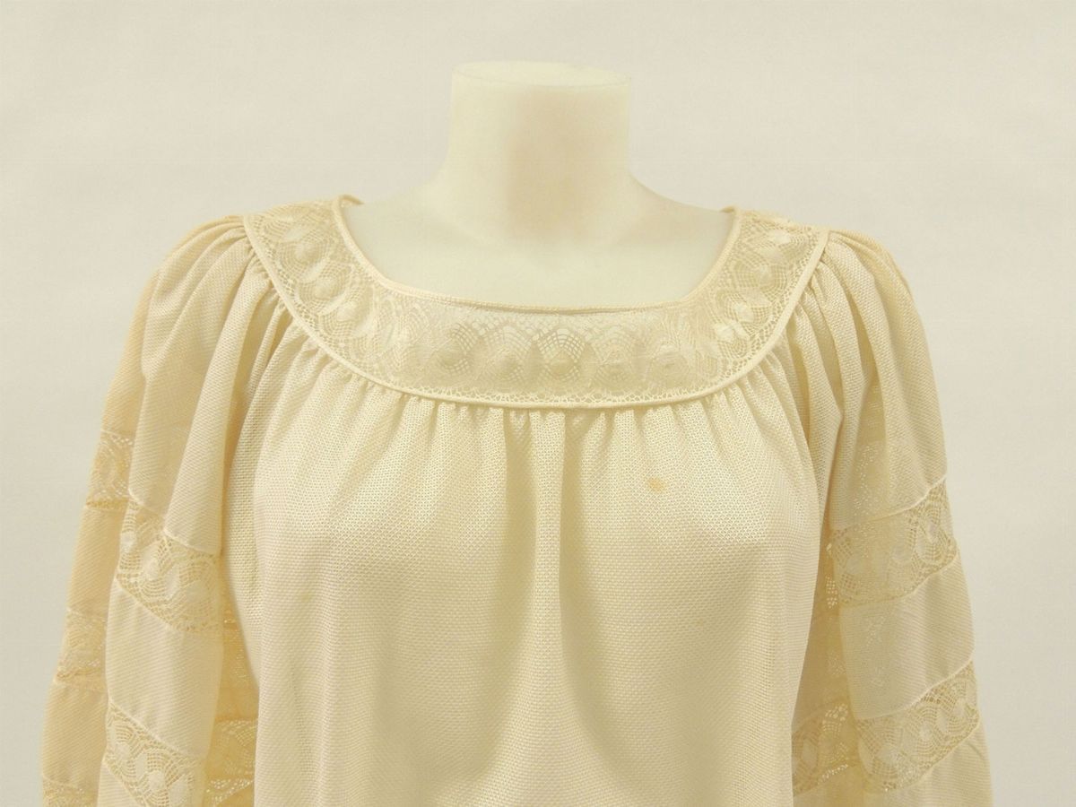 Blusa in Cotone Avorio, Yves Saint Laurent