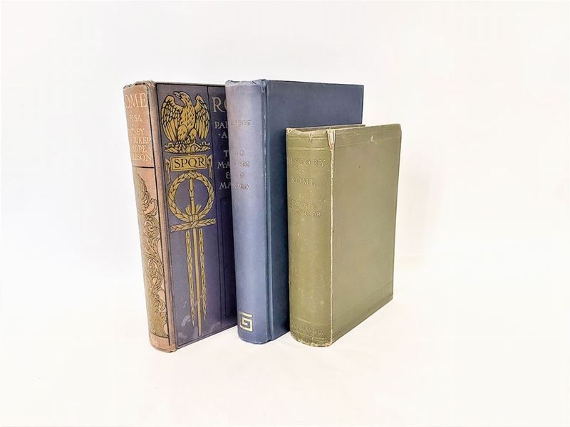 Lotto di Libri D'epoca su Roma
