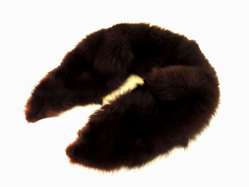 Lotto di Accessori in Pelliccia Marrone