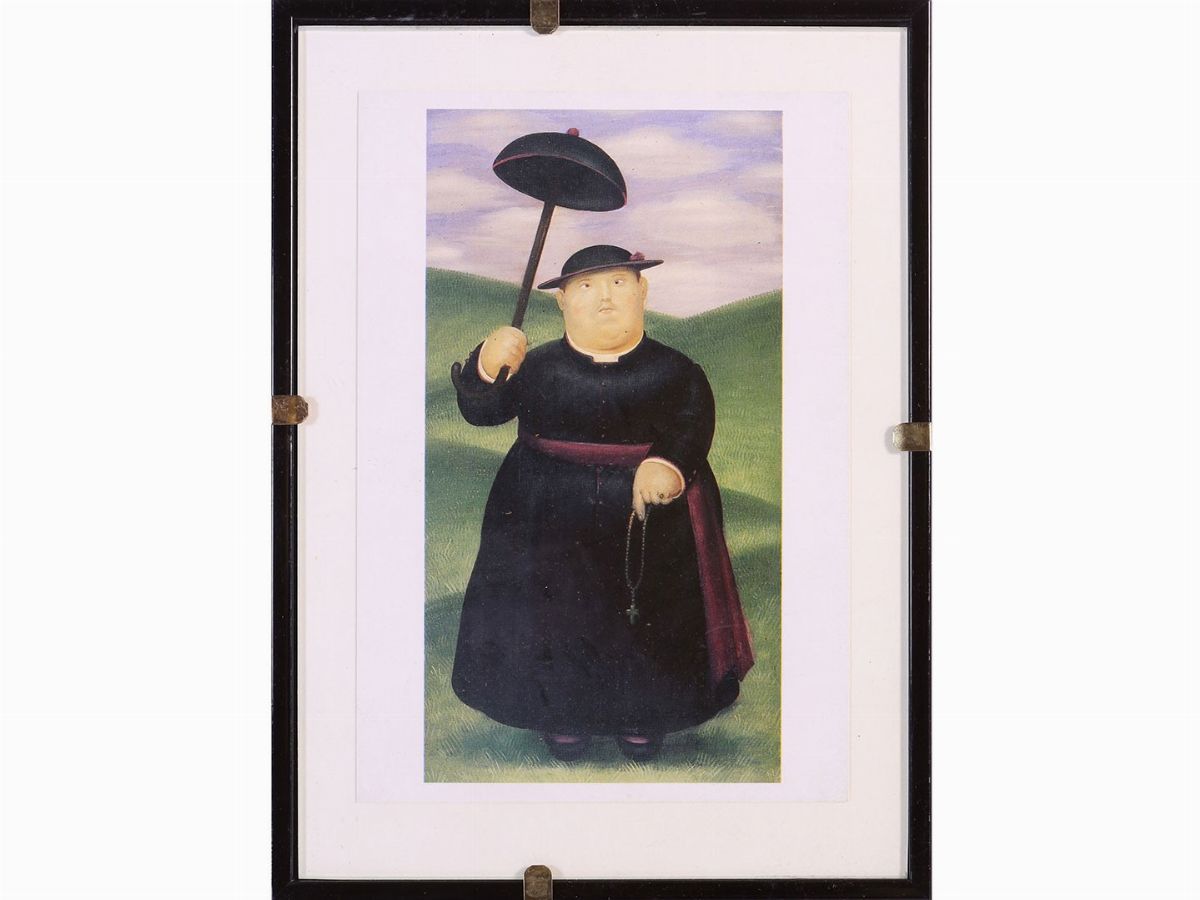 Lotto di Cartoline e Litografie: Alberto Fremura, Antonio Possenti e Fernando Botero