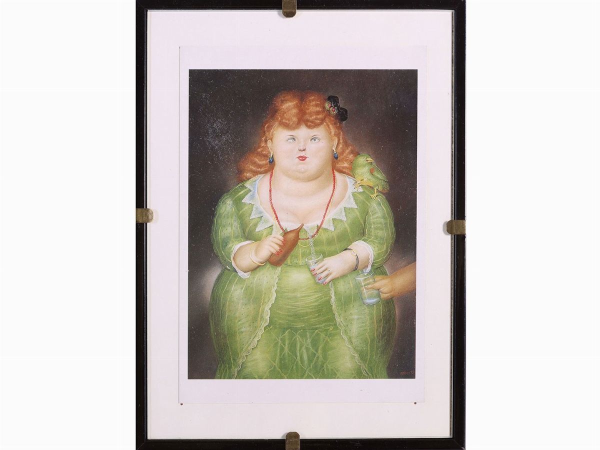 Lotto di Cartoline e Litografie: Alberto Fremura, Antonio Possenti e Fernando Botero