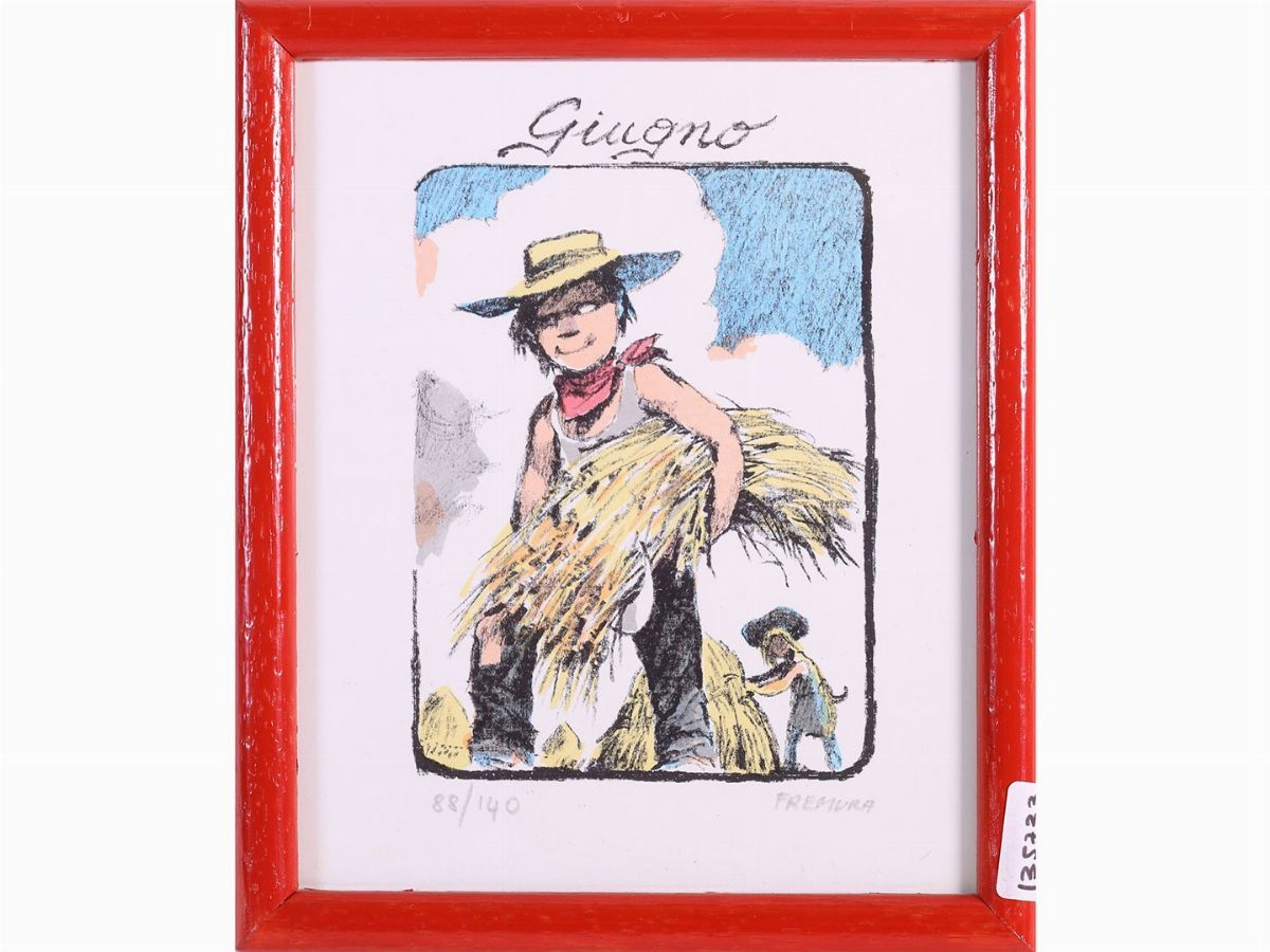 Lotto di Cartoline e Litografie: Alberto Fremura, Antonio Possenti e Fernando Botero
