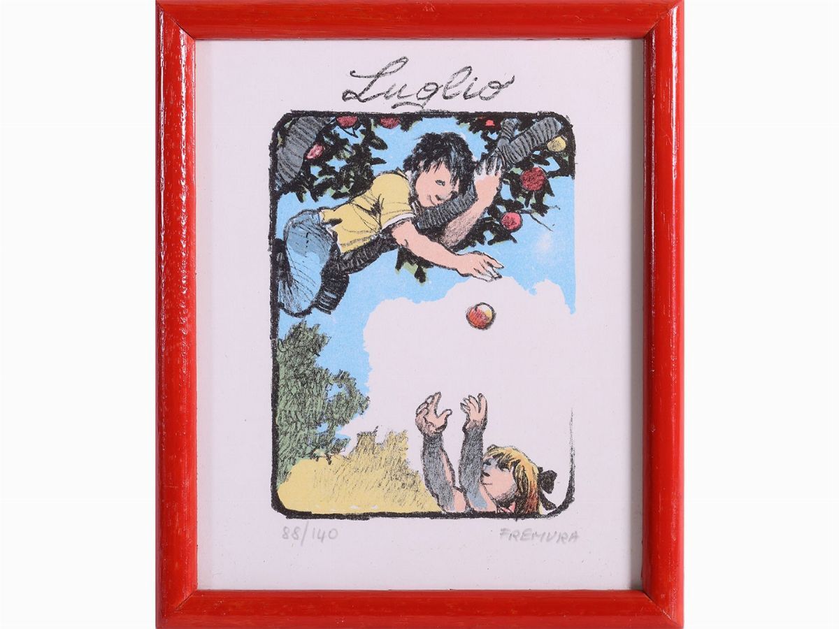 Lotto di Cartoline e Litografie: Alberto Fremura, Antonio Possenti e Fernando Botero
